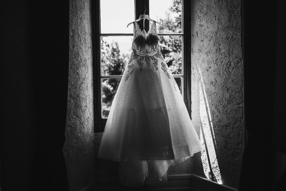 robe de la mariée photographiée par un photographe professionnel