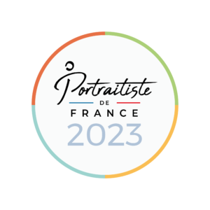 badge photographe Portraitiste de France 2023 basé à chambéry