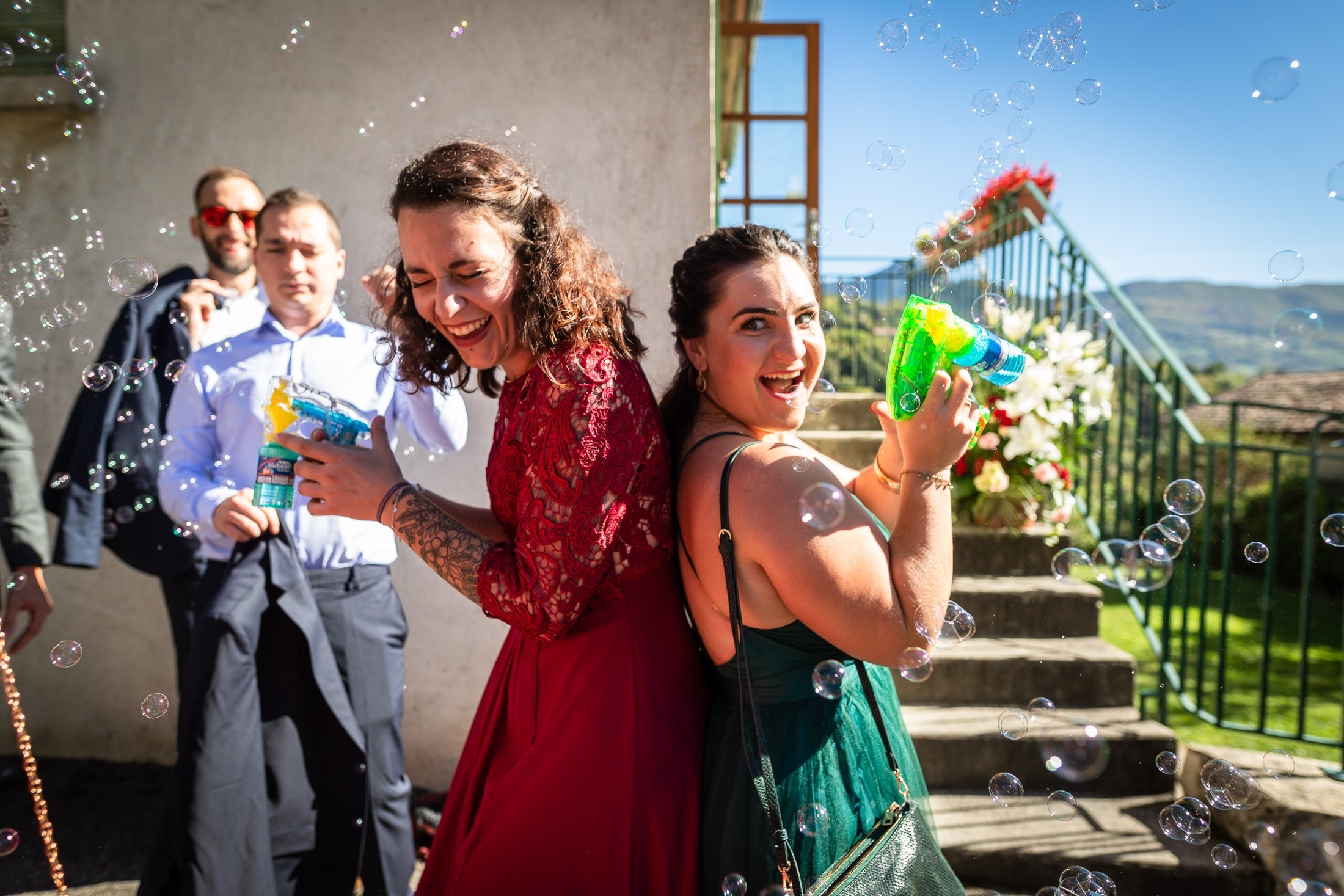 bulles de savon pour la sortie de cérémonie