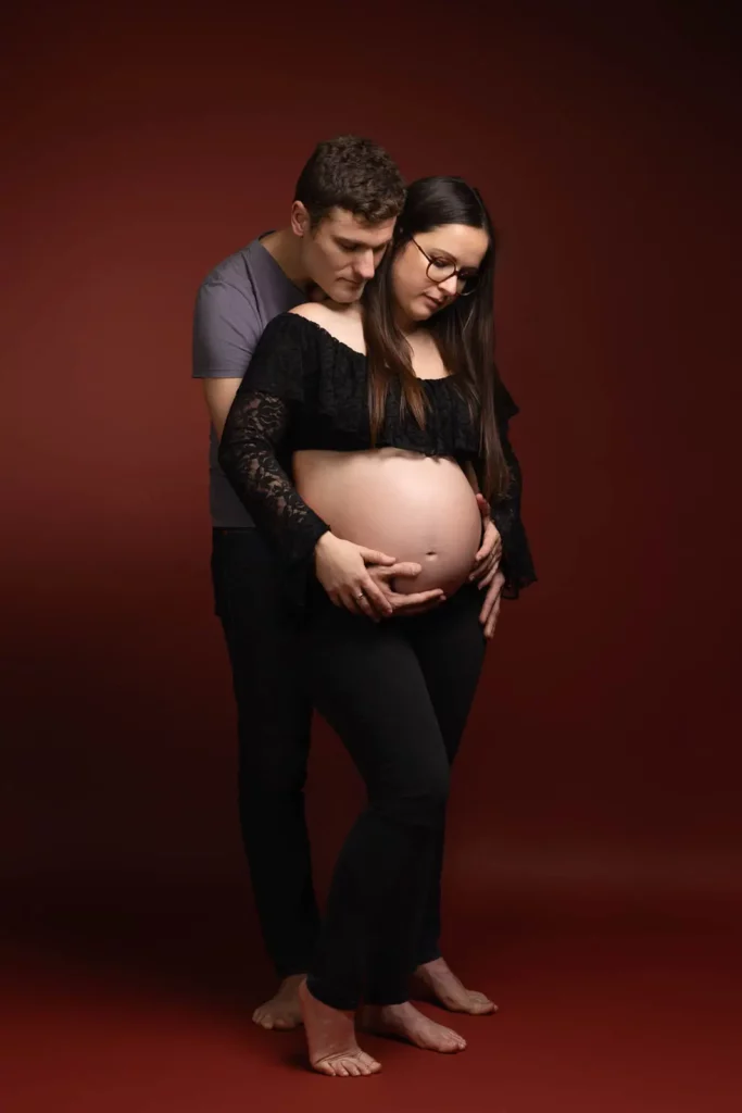 séance photo grossesse en studio