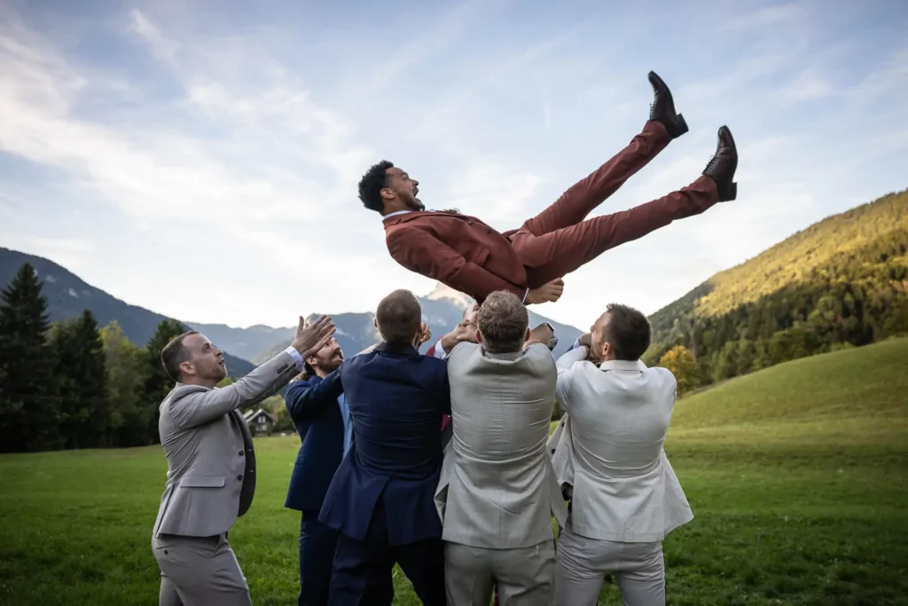 photographe mariage lancer de marié