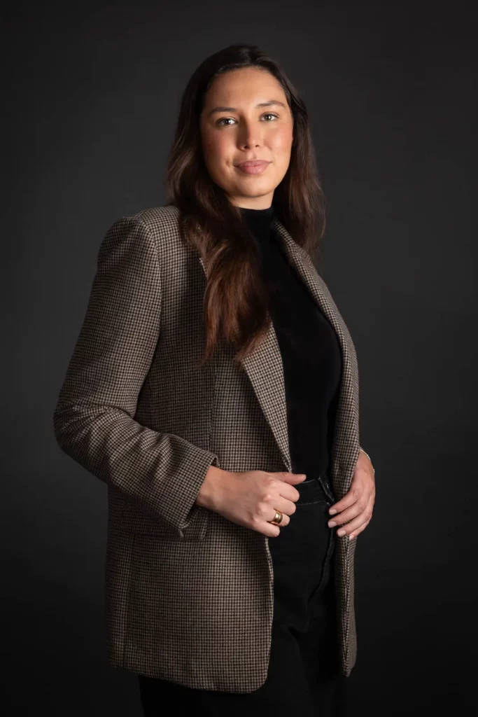 portrait corporate femme en studio